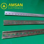 Rel MCB Alumunium Besi Dudukan MCB Rail C45 Steel 1.0mm - Gambar 5