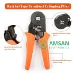 IWISS HSC8 6-6-4 Tang Crimping Ferrules Terminal Skun Ferruless - Gambar 3