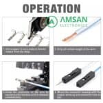IWISS SN-025 F Terminal Jumper Tang Crimping Dupont Molex CP C-Grid - Gambar 4
