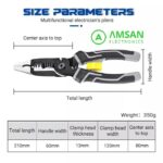 Tang Tukang Listrik Multifungsi 9in1 Crimping Cutting Stripping Twist - Gambar 5