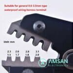 IWISS 1550 Car Waterproof Seal Terminal Otomotif Tang Crimping 1550O - Gambar 2