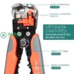 IWISS HS-D2 Wire Stripper 24-10AWG 0.2-6mm Cable Cutter Crimper - Gambar 4