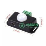 Motion Detector DC 12V 24V LED strip Switch Sensor PIR Gerak Infrared - Gambar 4
