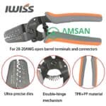 IWISS 2412M 2820M Tang Crimping JAM Molex Tyco JST 24-12 28-20 AWG - Gambar 5
