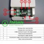 VAC8010F-500V Wireless Battery Volt Ampere Coulomb DC Watt Meter 500A - Gambar 5