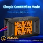 Peacefair PZEM-028 AC Voltmeter Ammeter Power Factor Meter 400V 100A - Gambar 4