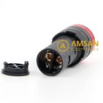 AD16-16C Lampu Pilot 16mm LED Sinyal Indikator Panel signal Indicator - Gambar 5