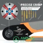 IWISS HD-3220A W1 Aviation Terminal M22520 2-01 AWG32-20 Crimper - Gambar 2