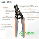 IWISS FSA-0626 Cable Cutter Stripper Pemotong Pengupas Kabel AW22-10 - Gambar 4