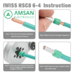 IWISS HSC8 6-4A Tang Crimping Plier Skun Ferruless 0.25mm 6mm - Gambar 4