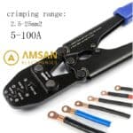 IWS IWISS 5100A Battery Lugs Crimping Tools Tang Crimping Skun Baterai - Gambar 4