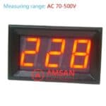 Volt Meter AC 70-500V 0.56 Inch Voltmeter Digital 2 Kabel AC 220V - Gambar 3