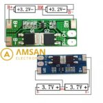 BMS 2S 8A max 15A 6.4V LiFePO4 7.4V Li-Ion 18650 Protection Board - Gambar 2