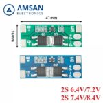 BMS 2S 8A max 15A 6.4V LiFePO4 7.4V Li-Ion 18650 Protection Board - Gambar 4