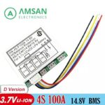 BMS 4S 100A Li-ion Li-Po Battery Protection Board Balanced Split Port