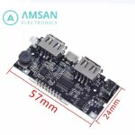 Dual USB 18650 Battery Charger PCB Power Bank Module 5V 1A 2.1A - Gambar 5