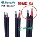 Kabel Panel Surya PV1-F 2x6mm Twin Core 2x 6mm Slocable 1500VDC 70A PV Cable