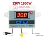 Digital thermostat XH W3001 temperatur pengatur suhu 220 penetas telur - Gambar 2