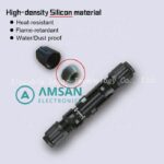 MC4 Connector Slocable 2.5mm 4mm 6mm 10mm Solid Tinned Copper Pins High Current - Gambar 5