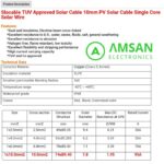 PV1-F 1x10mm 1x 10mm Slocable PV Single Core Kabel Solar Panel Surya 1 Meter - Gambar 4
