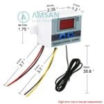 Digital thermostat XH W3001 temperatur pengatur suhu 220 penetas telur - Gambar 5