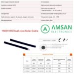 PV1-F 2x2.5mm 2x 2.5mm Slocable Kabel Solar Panel Surya PV1F Twin Core 1 Meter - Gambar 3