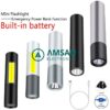 Senter Mini XML-T6 COB Power Bank USB Fast Charging 18650 Flashlight