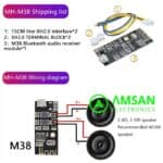 MH-MX8 Modul Audio MP3  M18 M28 M38 Bluetooth 4.2 5.0 Decoder Board - Gambar 3