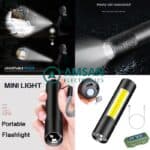 Senter Mini XML-T6 COB Power Bank USB Fast Charging 18650 Flashlight - Gambar 4