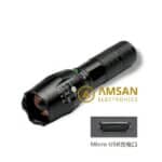 Senter CREE XLM-T6 USB Fast Charging 18650 Battery - UltraFire - Gambar 3