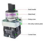 Selector Switch 2 Posisi On Off XB2-BJ33 22Mm 10A/415V ZB2-BE101C - Gambar 4