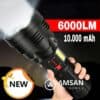 QS 99 Qianshun P90 XHP70 Senter Super Terang 6000lm 10.000 mAh Lithium