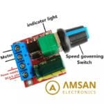 DC Motor Speed Controller PWM 5A 90W 4.5-35V Dimmer Lampu LED - Gambar 5