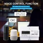 3 phase 80A TOMZN Tuya WIFI Smart Bidirectional Energy Meter timer Power Consumption Monitor kWh Meter Wattmeter SMARTLIFE - Gambar 5