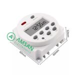 Timer Weekly Digital AC 220V DC 12V 24V CN101A Countdown Switch timer Relay - Gambar 2