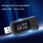 KWS-MX18L Layar Warna USB Tester 4-30V 0-6.5A Digital Voltmeter Saat Ini Tegangan Pengisi Daya Indikator Detektor Kapasitas - Gambar 2