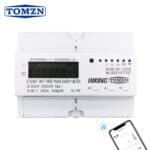 3 phase 80A TOMZN Tuya WIFI Smart Bidirectional Energy Meter timer Power Consumption Monitor kWh Meter Wattmeter SMARTLIFE