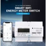 3 phase 80A TOMZN Tuya WIFI Smart Bidirectional Energy Meter timer Power Consumption Monitor kWh Meter Wattmeter SMARTLIFE - Gambar 3