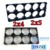 Dudukan Battery Bempat Baterai Spacer 18650 2x4 2x5 Holder batrai
