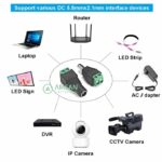DC Connector 2.1mm CCTV Router LED Strip Laptop DVR Adaptor - Gambar 3