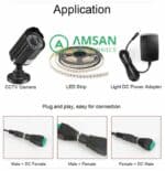 DC Connector 2.1mm CCTV Router LED Strip Laptop DVR Adaptor - Gambar 4