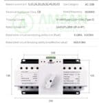ATS Automatic Transfer Switch 4P 380V 63A TOMZN Otomatis Genset PLN - Gambar 3