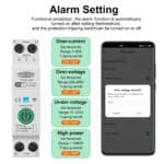 TOMZN 63A 1P+N WIFI Smart Switch Energy Meter Kwh Metering Monitoring Circuit Breaker Timer Relay MCB TUYA smartlife - Gambar 6