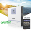 Inverter AMSAN 11kW 48V 150A MPPT 90-500VDC GA Series Support Paralel 3 Phase Bisa Tanpa Baterai