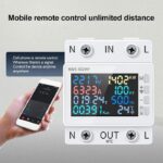 KWS-302WF WiFi 8in1 Din Rail Multi-function Watt Meter kWh Volt AC 63A - Gambar 4