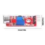 Sound Microphone Sensor Module High Sensitivity Sound Sensor Detection Module DC 4-6V LM393 for Voice Controlled Lights - Gambar 4
