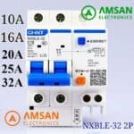 ELCB CHINT NXBLE-32 2P 10A 16A 20A 25A 32A RCBO Perlindungan Kebocoran Arus