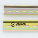C45 Steel Guide Rail 35mm Din Rail Dudukan MCB Panel Kontrol 1mm 1M - Gambar 3