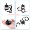 Pompa Air Mini DC12V 400MA 240L/H Mikro DC Tanpa Sikat untuk Akuarium Ikan Hidroponik Sirkulasi Senyap Pompa Submersible AD20P-1230B