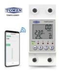 Tomzn TOMPD 63a 110v 220v smartlife wifi energy meter kwh measuring switch timer dengan arus tegangan dan proteksi luapan - Gambar 3
